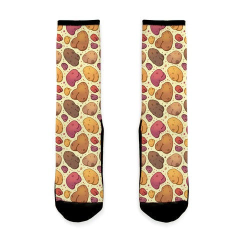 Potato Butts Pattern Socks